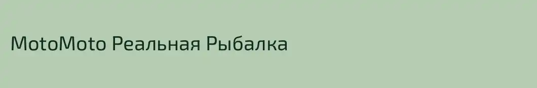 MotoMoto Реальная Рыбалка
